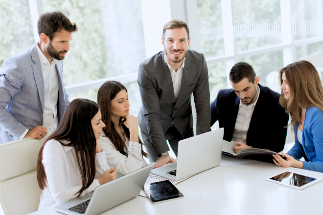 Marketing Team bei Prozessoptimierung